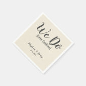 バーラップ素朴私たちは愛するクッキーカスタム スタンダードカクテルナプキン (角)