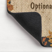 バーラップ素朴秋秋ゴールデントーン葉ズ マウスパッド (コーナー)