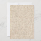 バーラップ素朴&レースサンフラワーリタイアメントパーティー 招待状 (裏面)