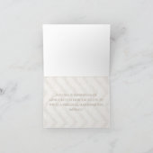 バーラップ結婚シェブロンサンキューカード サンキューカード (内部)