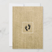 『バーラップ・アンド・レース』 招待状 (裏面)