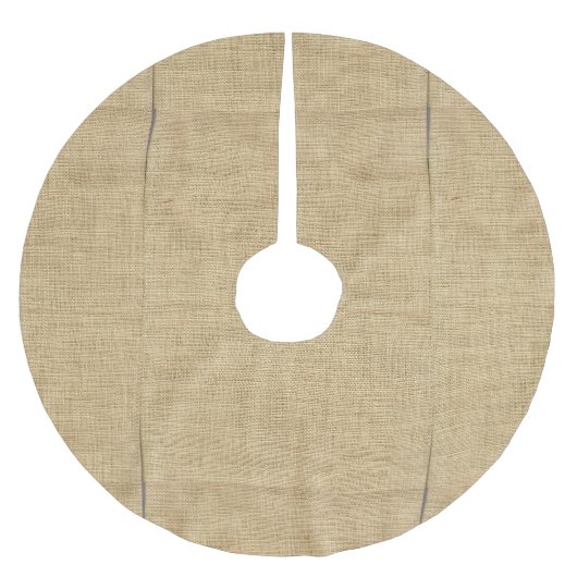 バーラップ·ガニー·サック ブラッシュドポリエステルツリースカート (正面)