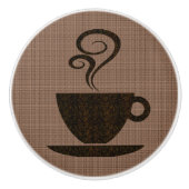 バーラップ-キャビネットのノブの地上のコップ セラミックノブ (正面)