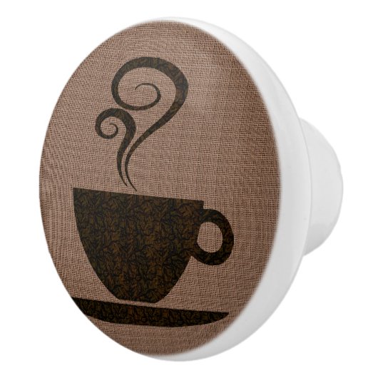 バーラップ-キャビネットのノブの地上のコップ セラミックノブ (右)