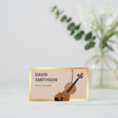 バーラップ·クラシー·バイオリン·ミュージック·先生·バイオリニスト 名刺 (スタンド正面)