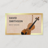 バーラップ·クラシー·バイオリン·ミュージック·先生·バイオリニスト 名刺 (正面)