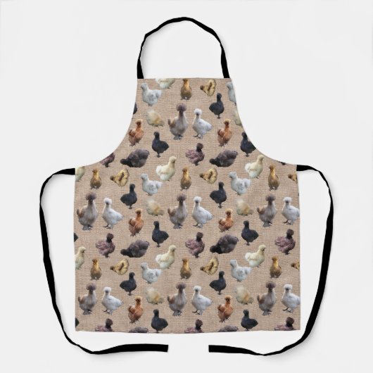 バーラップ・シルキー・バンタム エプロン (正面)