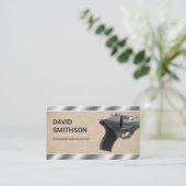 バーラップ·スチール·レボルバー·ガン·ショップ·ガンスミス·ファイアームズ 名刺 (スタンド正面)