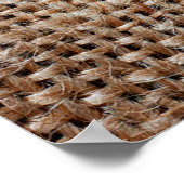 バーラップ・ヘッシアンの背景 ポスター (角)