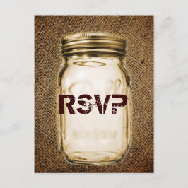 バーラップ・メイスン・ジャー西結婚国屋外 ポストカード