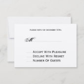 バーラップ + レースの刺激を受けたなクリスマスのシカR.S.V.P. 出欠カード (裏面)