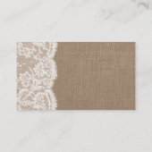 バーラップ&レースのWebサイトでネイビー結婚リボン エンクロージャーカード (裏面)