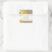 バーラップ&レースインスパイアブラックアイドスサンズの住所 スクエアシール (バッグ)