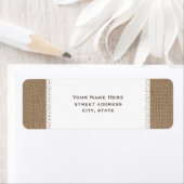 バーラップ&レースインスパイア住所 シール (インサイチュ)