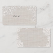 バーラップ&レーステーブル座席表 プレイスカード (正面/裏面)