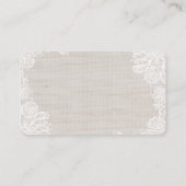 バーラップ&レーステーブル座席表 プレイスカード (裏面)