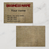 バーラップ 名刺 (正面/裏面)