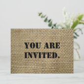 バーラップ 招待状 (スタンド正面)