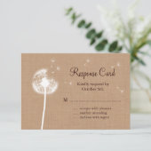 バーラップRSVPのタンポポ 出欠カード (スタンド正面)