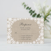 バーラップRSVPの冬のレース 出欠カード (スタンド正面)