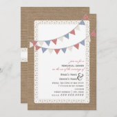 バーラッ刺激を受けたプ·バンティング·リハーサル·ディナー 招待状 (正面/裏面)