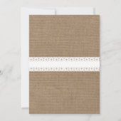 バーラッ刺激を受けたプ·レッド·ギンガム·バンティ結婚ングズ 招待状 (裏面)