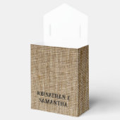 バーラパーソナライズされたップ素朴結婚式の引き出物ボックス フェイバーボックス (オープン)