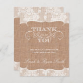 バーラルププリント&レ結婚ースサンキューカード サンキューカード (正面/裏面)