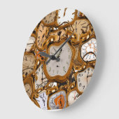 バーランニングズ流れるタイムクロックウォッチクラブルームアート ラージ壁時計 (傾斜)