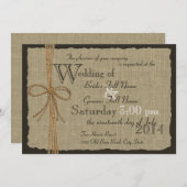 バーラ素朴ップとトワ結婚イン 招待状 (正面/裏面)