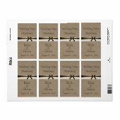 バーラ素朴ップとヴィンテージレース結婚のワインラベル ラベル (フルシート)