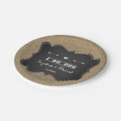 バーラ素朴ップとChalkboard I do BBQカスタム ペーパープレート (アングル)