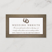 バーラ素朴ップの国の馬結婚蹄形 エンクロージャーカード (正面)