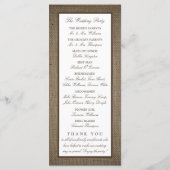 バーラ素朴ップの国の馬結婚蹄形 プログラム (裏面)