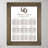 バーラ素朴ップの国の馬結婚蹄形 ポスター (正面)