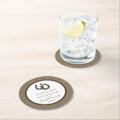 バーラ素朴ップの国の馬結婚蹄形 ラウンドペーパーコースター (インサイチュ)