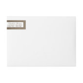 バーラ素朴ップの国の馬結婚蹄形 ラップアラウンドラベル (正面)