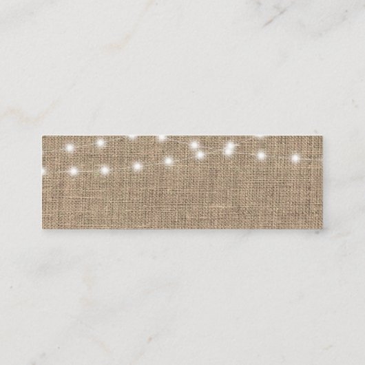 バーラ素朴ップひまわり結婚のウェブサイトRSVP スキニー名刺 (裏面)