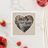 バーラ素朴ップハートストリングラ結婚イトの写真 スタンダードカクテルナプキン (インサイチュ)