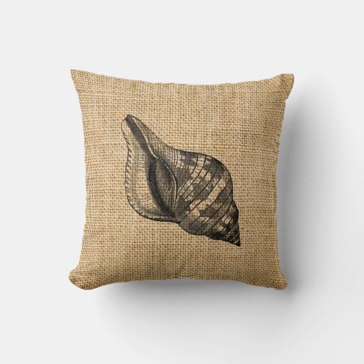 バーラ素朴ップビーチテーマシーシェル装飾用クッション クッション (正面)