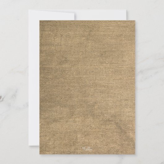 バーラ素朴ップフローラリースブライダルシャワー招待状 招待状 (裏面)