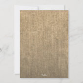 バーラ素朴ップフローラリースベビーシャワー招待状 招待状 (裏面)