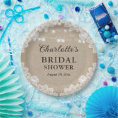 バーラ素朴ップブライダルシャワー紙プレート ペーパープレート (パーティー)