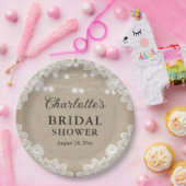 バーラ素朴ップブライダルシャワー紙プレート ペーパープレート (パーティー)