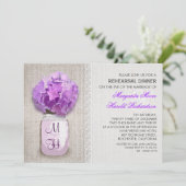 バーラ素朴ップメイソンジャーパープルリハーサルディナー 招待状 (スタンド正面)