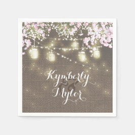 バーラ素朴ップライツメイスンジャーズ結婚ズ スタンダードカクテルナプキン