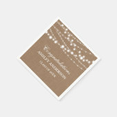 バーラ素朴ップライト卒業パーティー スタンダードカクテルナプキン (角)