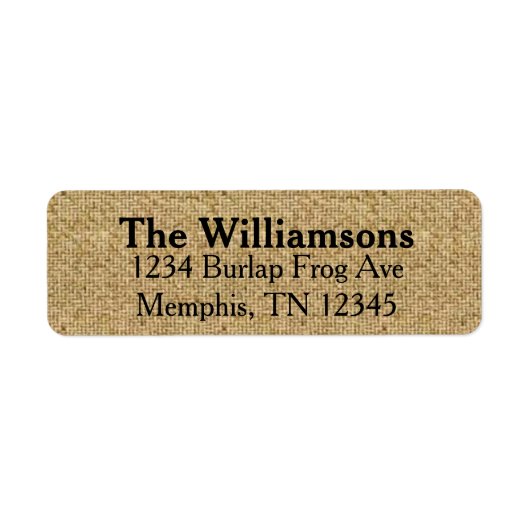 バーラ素朴ップ差出人住所ラベル ラベル (正面)