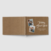 バーラ素朴ップ結婚のフォトゲストブック ゲストブック (全面)