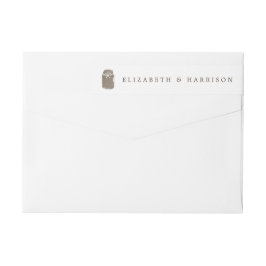 バーラ素朴ップ・メイスン・結婚ジャー ラップアラウンドラベル